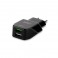 Puro Fast Charger Carica Batterie Da Viaggio 2 Porte Usb 2.4a Nero