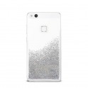 Puro Cover  PC+TPU "Sand" per Huawei P10 LITE 5.2" con liquido e glitter Argento