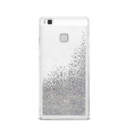 Puro Cover  PC+TPU "Sand" per Huawei P9 LITE 5.2" con liquido e glitter Argento