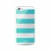 Puro Custodia Iphone 5/5s/SE ''stripe'' Argento/azzurro