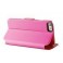 Puro Cust Iphone 6 / 6s BI-Color Wallet 3 Vani Porta Carta Rosa/rosso