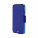 Puro Cust Iphone 6 5.5'' BI-Color Wallet 3 Vani Porta Carta Blue/azzurro