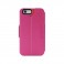 Puro Cust Iphone 6 5.5'' BI-Color Wallet 3 Vani Porta Carta Rosa/rosso