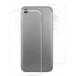 Puro Custodia Ultra-Slim "0.3 NUDE" + Verto Temperato per iPhone 7 Trasparente
