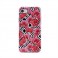 Puro Anti-Shock Tpu Cover "Glam - Geo Flowers - Red Poppies" for iPhone 6/6s/7/8 4.7", Black