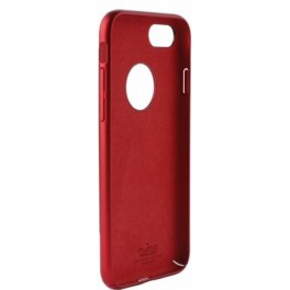Puro "Magnet"Cover in PC con finitura metallizzata per iPhone 7 Plus/8Plus con placca metal Rosso