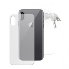 Puro Custodia Ultra-Slim "0.3 NUDE" + Verto Temperato per iPhone X  5.8" Trasparente