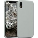 Puro Cover in Silicone Liquido con interno in microfibra per iPhone 11 Light Grey