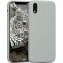 Puro Cover in Silicone Liquido con interno in microfibra per iPhone 11 Light Grey