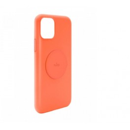 Puro Cover "ICON FLUO" in Silicone Liquido con interno in microfibra per iPhone 11 6.1" Arancione