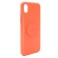 Puro Cover "ICON FLUO" in Silicone Liquido con interno in microfibra per iPhone Xr 6.1" Arancione