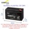 BATTERIA  AL PIOMBO 12 V  9AMPERE BATTERIA RICARICABILE AL PIOMBO ERMETICO 12 V-9 AH F2 SERIE PLUS