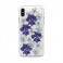 Puro Cover PC + TPU "Glam - Hippie Chic" per iPhone X / Xs 5.8" con Fiori, Viola