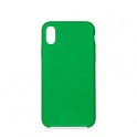 Puro Cover in Silicone Liquido con interno in microfibra per iPhone X 5,8" Verde