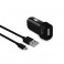 Puro Carica Batteria da Auto Compact 1Usb 1A con Cavo Micro Usb Nero