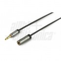 CAVO AUDIO STEREO 3,5MM M/F 1M Cavo Audio Stereo 3,5mm M/F - 1m - Dark gray