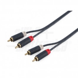 CAVO AUDIO 2RCA-2RCA GOLD 5m BLISTER HQ