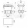 Pulsante bilancere 2P on/off/on F6.3 Deviatore - Nero - 2P - DPCO - (ON)/OFF/(ON) - 15A@250V - 6 term. faston 6,3