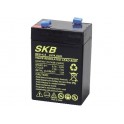 BATTERIA AL PIOMBO 6V/4,5A SKB 	70 x 48 x 101 - 107 mm