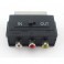 ADATTATORE SCART RCA Adattatore con deviatore IN/OUT da spina scart a 3 prese RCA