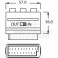 ADATTATORE SCART RCA Adattatore con deviatore IN/OUT da spina scart a 3 prese RCA