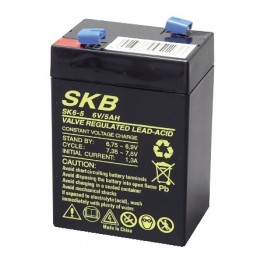 BATTERIA AL PIOMBO SKB 6V/5,0AH FAST. 4,8   	70 x 48 x 101 - 107 mm