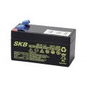 BATTERIA AL PIOMBO SKB 12V/1,3A FASTON 4,8    MISURE  98 x 45 x 50 - 58 mm