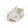 SPINA RJ45 8P8C CAT5E SCHER.SO Spina modulare RJ45 Cat.5e Schermata - per cavo rigido e flessibile