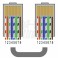 Spina RJ45 8P8C Cat.6 UTP AWG24-26 Pass Spina RJ45 8P8C Cat.6 passante - UTP Barattolo da 25pz.