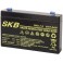 BATTERIA  PIOMBO SKB 6V/7,2A FAST.4,8 	151 x 34 x 95 - 101 mm