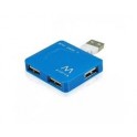 EWENT MINI HUB 4 PORTE USB 2.0 COLORE AZZURRO