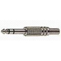 SPINA VOLANTE METALLO JACK STEREO 6,3mm