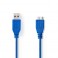 Cavo USB 3.0 | A maschio - Micro B  1mt Cavo USB 3.0 | A maschio - Micro B maschio | 1 mt | Blu