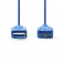 Cavo USB 3.0 | A maschio - Micro B  1mt Cavo USB 3.0 | A maschio - Micro B maschio | 1 mt | Blu