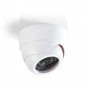Videocamera di sicurezza finta DOME Videocamera di sicurezza fittizia Cupola | Alimentazione a batteria | Per interni | Bianco