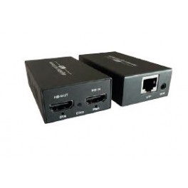 ESTENSORE HDMI RJ45 CAT.6 60mt+IR+LOOP HDMI 2.0 Extender, HDR10, POC, HDCP 2.2 / 1.4 Compliant