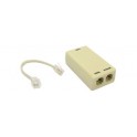 FILTRO ADSL IN BOX CON PLUG E 2 JACK