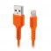 Cavo dati USB 2.0 a Apple Lightning, lunghezza 1 m colore arancione