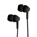 Auricolare stereo in ear, tasto risposta fine chiamata, jack 3,5 mm, in polybag, colore nero