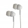 Auricolare stereo in ear, tasto alla risposta fine chiamata, jack 3,5 mm, in polybag, colore bianco