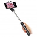 Asta selfie funzione tripod wireless, con telecomando e pouch inclusi