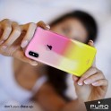 PURO Cover PC "Hologram" per iPhone X 5.8" Arancione