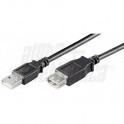 CAVO SP USB A-PR USB A 2.0 3m NERO POLYB Cavo USB 2.0 da Spina USB tipo "A" a Presa USB tipo "A" - 3m - Nero