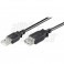 CAVO SP USB A-PR USB A 2.0 3m NERO POLYB Cavo USB 2.0 da Spina USB tipo "A" a Presa USB tipo "A" - 3m - Nero