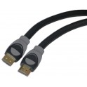 CAVO HDMI M/M 2 METRI cavi HDMI - HDMI, HEAC, alta velocità, 30 e 28 AWG, connettori con Grip